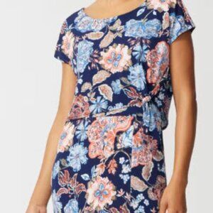 NWT August floral dress, side tie maxi